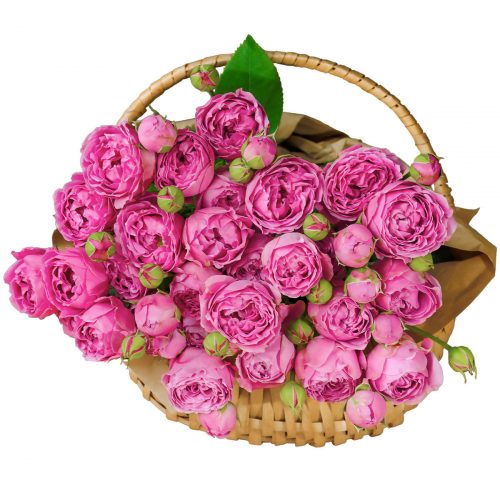 Цветочная композиция «Розовый закат»