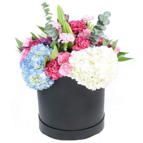 Цветы в коробке «Свежесть утра»